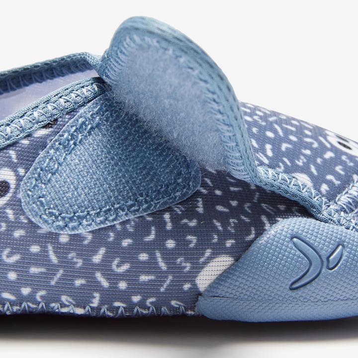 Produktbild Decathlon Turnschuhe Babylight atmungsaktiv Babyturnen - blau mit Muster (30)