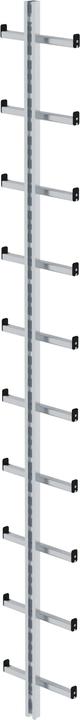 Produktbild Munk Stufen-Schiebeleiter 2-teilig mit nivello-Traverse 1x14 + 1x10 Stufen (Regalleiter, 0.64 cm)