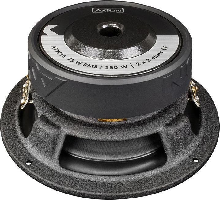 Image du produit Axton ATW16 Subwoofer 16 cm 2 x 2 Ohm 75 W RMS (75 W)