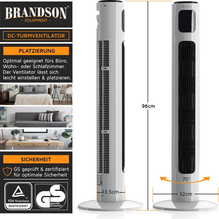 Image du produit Brandson Ventilateur de tour (50 dB)