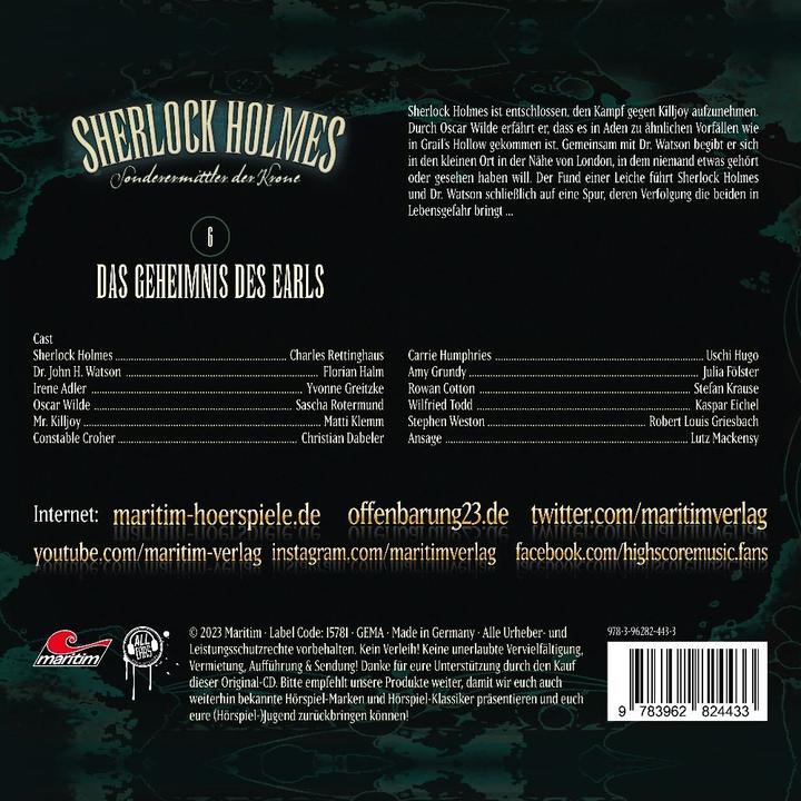 Actual product image Sherlock Holmes 06 - The Earl's Secret