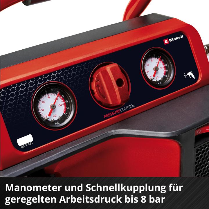 Actual product image Einhell Akku-Kompressor TE-AC 18/75 Li OF-Solo (8 bar, 5 l)