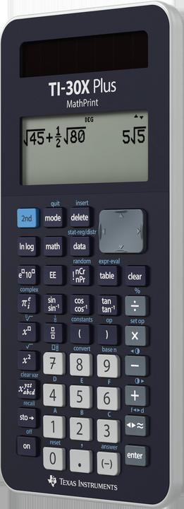 Actual product image TI 30X Plus MathPrint (Solar cells, Batteries)