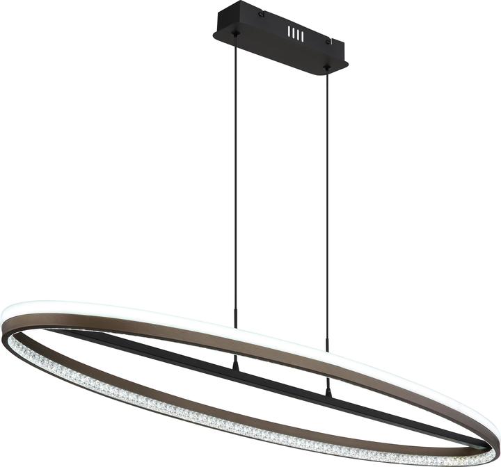 Actual product image Globo Pendant light metal black matt, 1xled