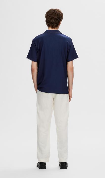 Produktbild Selected Homme Geripptes cuban collar Kurzarmhemd (S)