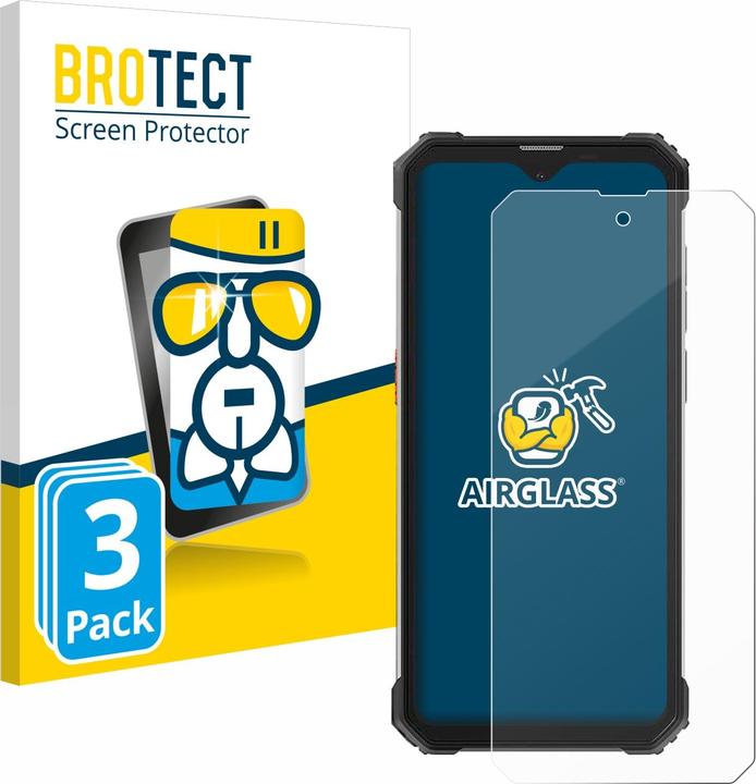 Produktbild BROTECT AirGlass Panzerglasfolie (3 Stück, Blackview BV8900)
