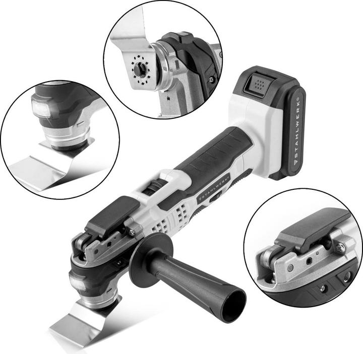 Actual product image Stahlwerk Oscillating cordless delta sander 900 W OMT-20 ST Brushless Multi-Tool