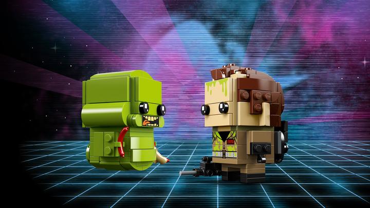 Actual product image LEGO Brickheadz Peter Venkman & Slimer 41622 (41622, LEGO Brickheadz)