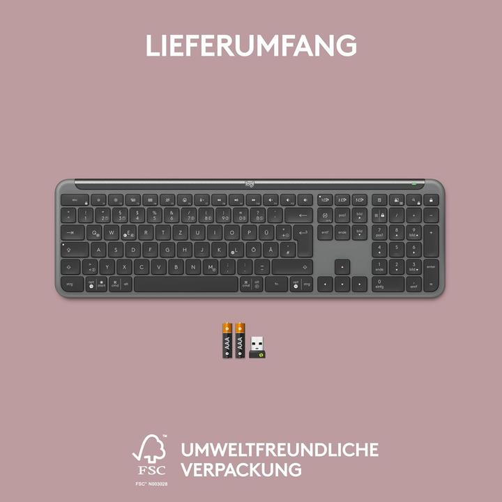 Actual product image Logitech K950 Signature Slim (DE, Wireless)