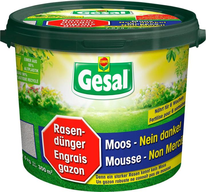 Gesal Concime per tappeti erbosi Muschio-No grazie! (7.50 kg)