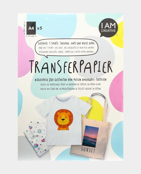 Image du produit I Am Creative Papier de transfert (100 g/m², 5 x)