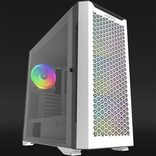 Actual product image Aqirys Aquilla White (mATX, ATX, Mini-ITX)