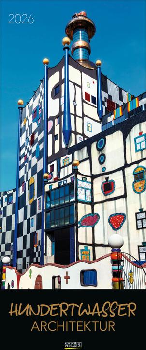 Produktbild Hundertwasser Architektur 2026 (28.5 x 69 cm, Harter Einband, Deutsch)