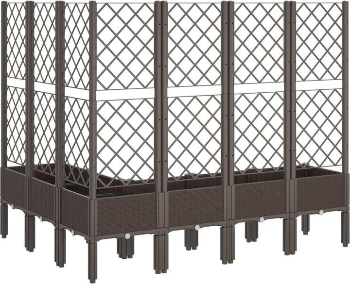 Actual product image VidaXL Planter with trellis PP