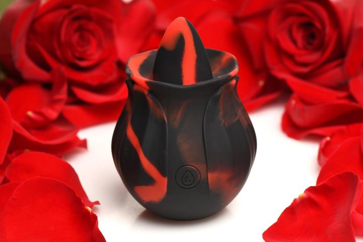 Produktbild Frisky BLOOMGASM Black Kiss Rimmende RosenVibrator Rot/Schwarz