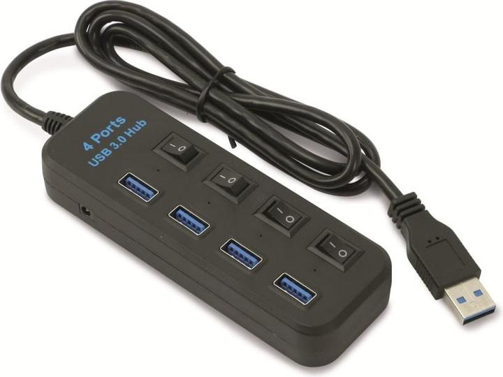 Produktbild Red4Power USB 3.0 Hub R4-U004B (4 Ports)