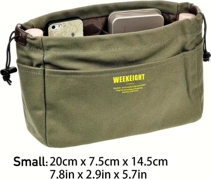 Only-Bags.Store Minimalistische Casual Storage Organizer, vielseitige Drawstring Insert Pouch für Tote