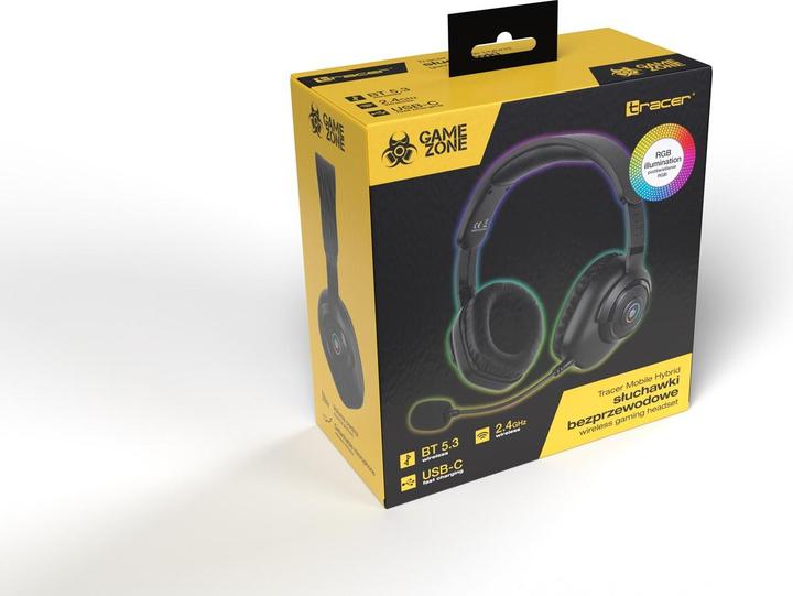 Produktbild Tracer Gamezone Słuchawki Mobile Hybrid Bt+2.4g (Kabellos)