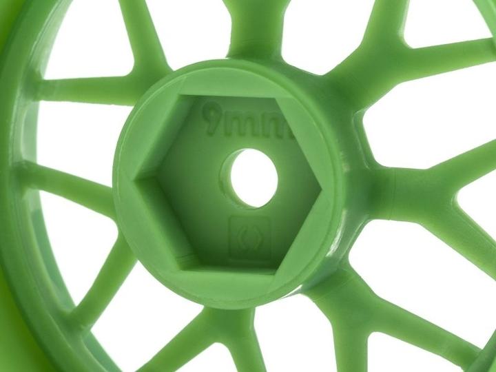 Produktbild HPI TECH 7 WHEEL GREEN 52X26X+9MM OFFSET (2PCS)