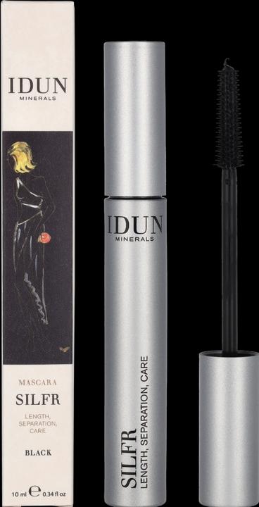 Actual product image IDUN Minerals Mascara Silfr Black length separation new design vegan (Black)