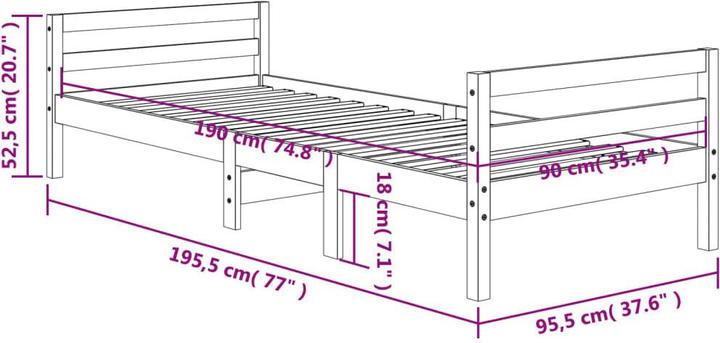 Image du produit VidaXL Ophelie (90 x 190 cm)