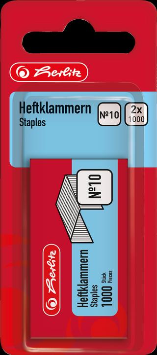 Produktbild Herlitz Heftklammer No.10 verzinkt 2 x 1000 Stück (2 x)