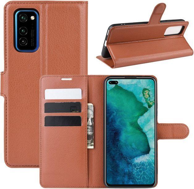 Actual product image MU Classic Litchi Leather Bookcover Series (Honor V30, Honor V30 Pro)