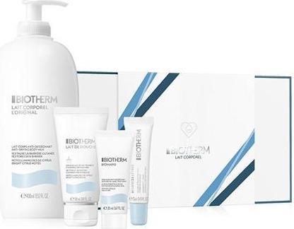 Biotherm Lait Corporel Gift Set Lait Corporel 400ml + Lait de Douche 50ml + Biomains 20ml + Beurre à Lèvre (Body care set)