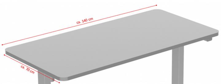 Immagine prodotto Jet-Line Piano del tavolo 140x70 cm nero (140 x 70 cm)