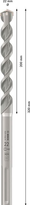 Actual product image Bosch Professional Zubehör Hammer drill SDS max-4 22 x 200 x 320 mm (4-22 millimetres)