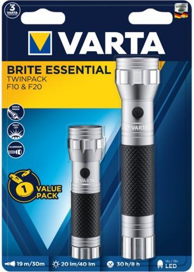 Actual product image Varta Brite Essential Twinpack (17.60 cm, 40 lm)