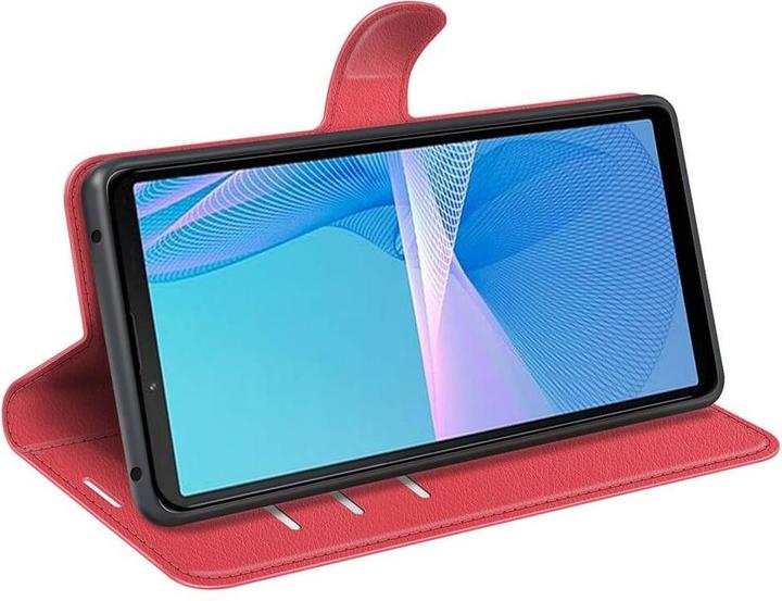 Immagine prodotto Cover-Discount Sony Xperia 10 IV - Custodia in pelle rossa (Sony Xperia 10 IV)
