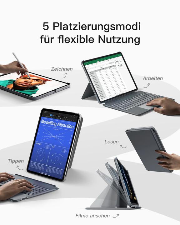 Produktbild Inateck Keyboard iPad 04118 gray (KB04118 gray)