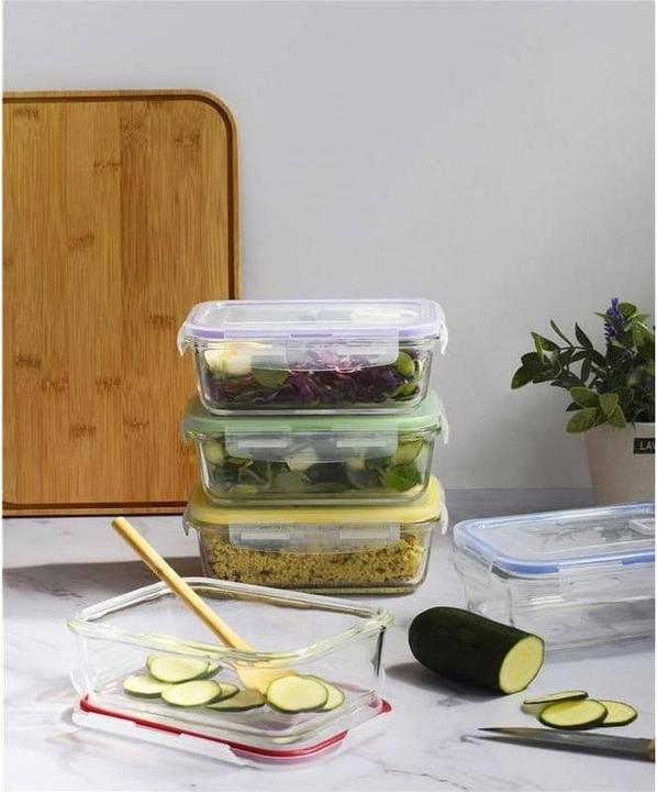 Actual product image Pebbly Set of 5 storage jar w. plastic lid, 850 ml (0.85 l)