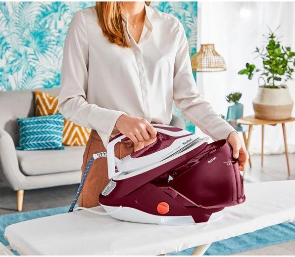 Image du produit Tefal GV9220 Centrale vapeur Durilium AirGlide Autoclean soleplate Bourgogne (2600 W, 540 g/min)