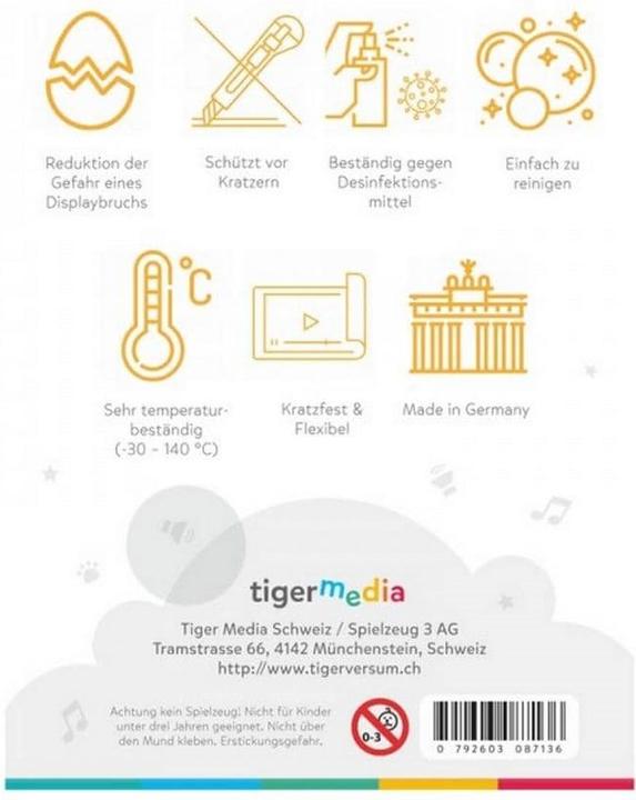 Actual product image Tigermedia Screen protector for Tigerbox Touch (German)