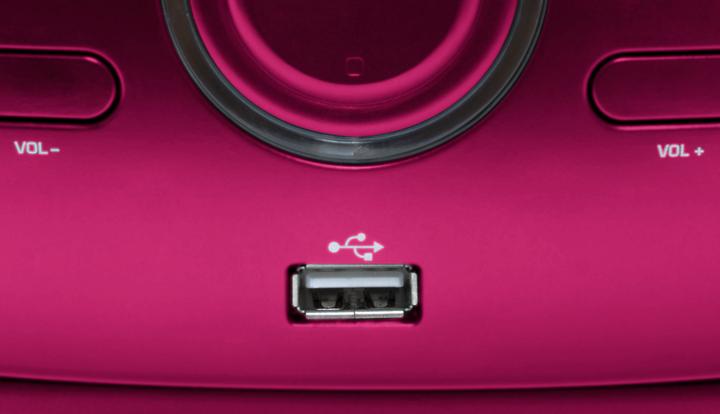 Produktbild Bigben Tragbares CD/ Radio CD61 USB- pink (FM, PLL)