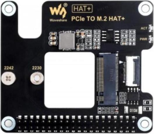 Actual product image Raspberry Pi EB120819 - PCIe to M.2 adapter for 5, supports NVMe protocol M.2 Solid Sta