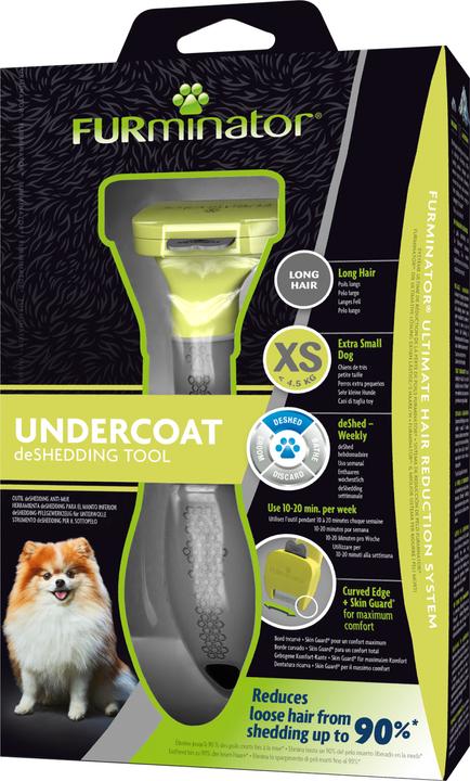 Produktbild FURminator 4048422144243 Bürste & Kamm für Haustiere Schwarz, Gelb Hund Deshedder (Hund)