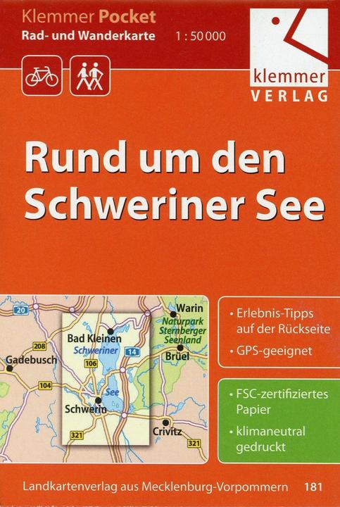 Produktbild Rund um den Schweriner See 1 : 50 000