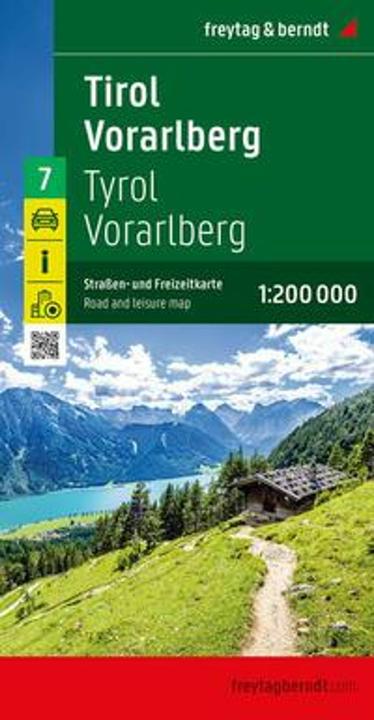 Produktbild Tirol - Vorarlberg, Strassen- und Freizeitkarte 1:200.000, freytag & berndt