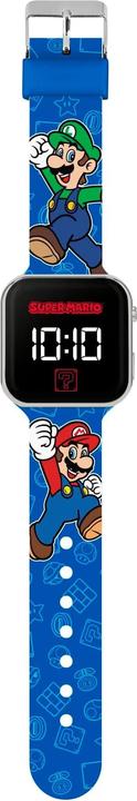 Image du produit Disney Mario Kids LED Quartz Silicone Blue Strap Watch GSM4259 (Montre numérique)