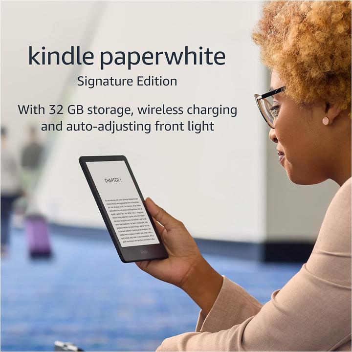 Productafbeelding Amazon Kindle Paperwhite (2021) Signature Edition eReader (6.81", 32 GB, Denimblauw)