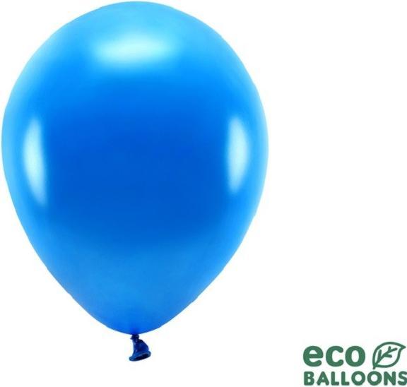 Produktbild Partydeco Eco Ballons Royalblau metallic (10 x)