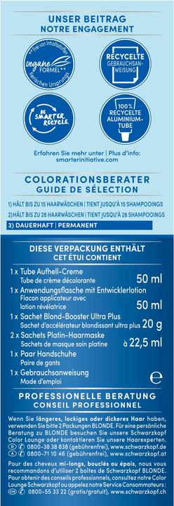 Immagine prodotto Schwarzkopf Blonde Ultra Brightener L101 Biondo Argento (L101 Biondo argento)