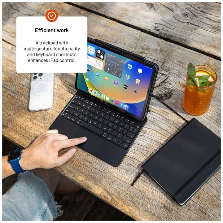 Actual product image Fixed Typee for Apple iPad Pro 11" M4 2024, EN, black