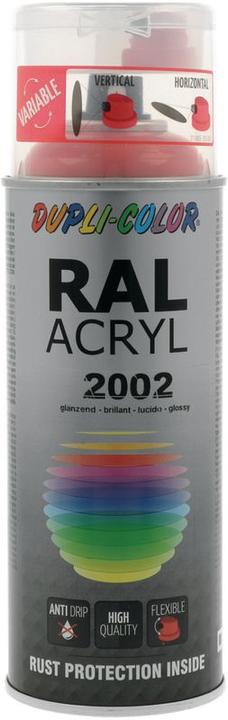 Dupli-Color Glossy acrylic paint RAL 2002 vermilion (RAL 2002 blood orange glossy, 0.40 l)