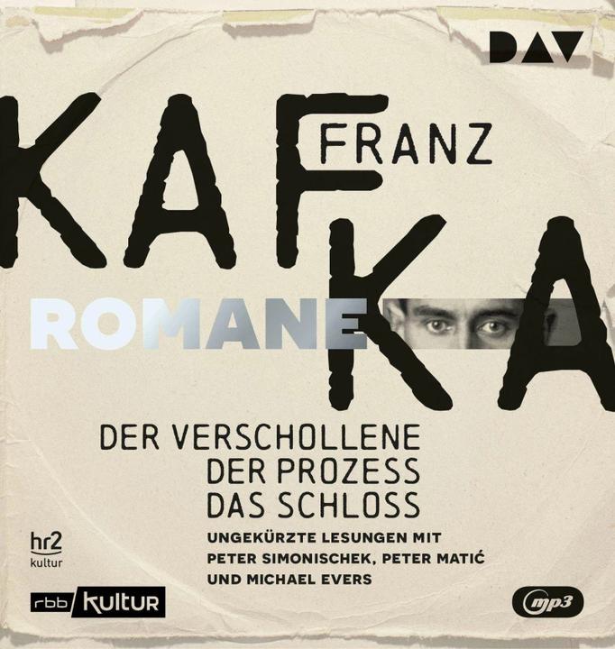 Image du produit Les romans - Le Disparu, Le Procès, Le Château (Peter Simonischek, Franz Kafka, Michael Evers, Peter Matic, Allemand)