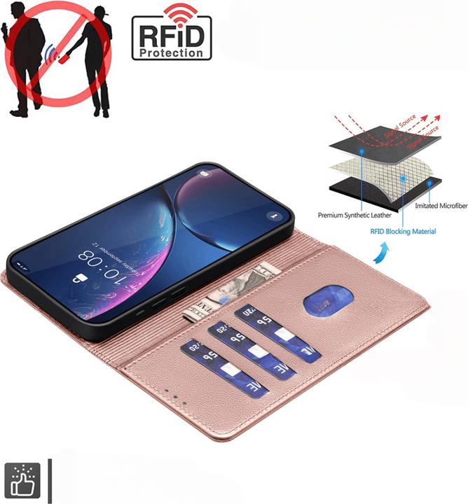 Produktbild Binfen Color Galaxy A56 - BINFEN Leder Etui Hülle mit RFID Blocker (Samsung Galaxy A56)