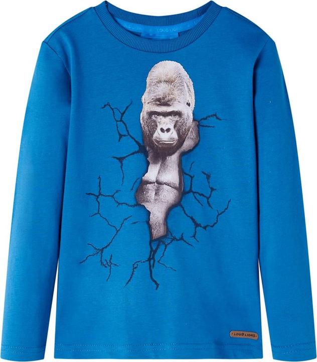 Immagine prodotto VidaXL Camicia da bambino a maniche lunghe blu petrolio 116,Materiale: 100 (116)